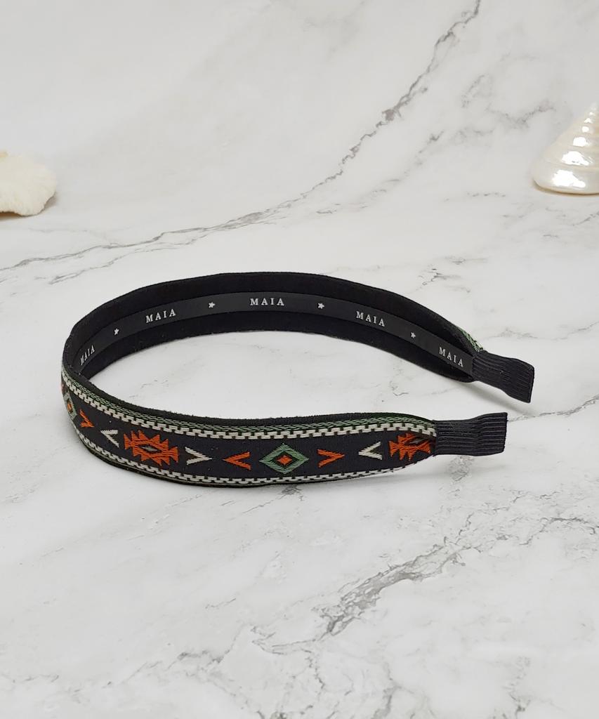 Maia Inca Headband-Black