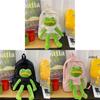 Cartoon-Frosch-Rucksack für Kinder und Jugendliche, Oxford-Stoff, lässige Schultasche mit Luftstrom-Komfort