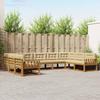 Outdoor Sofa Set with Cushions 9 pcs Natural and Beige