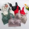 Women Lace Bralette Top Traceless V Beauty Back Tank Tops Crop Top Bra Spaghetti Strap Vest Female Lingerie Underwear