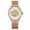 Orologi Meccanici di Lusso da Donna Oro Rosa Scheletro Automatici da Polso Regalo