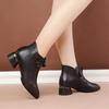 Woman Pumps Ladies Fashion Pointed Toe Chunky Heels Women Dress Office Shoes Ankle Boots Wedding Shoes Bride Zaptos Mujer
