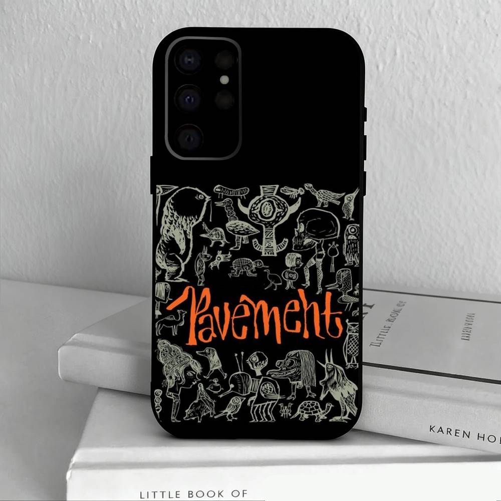 Indie Rock Band P-Pavement Phone Case For Samsung S25,S24,S21,S22,S23,S30,Ultra,S20,Plus,Others Soft Black Case