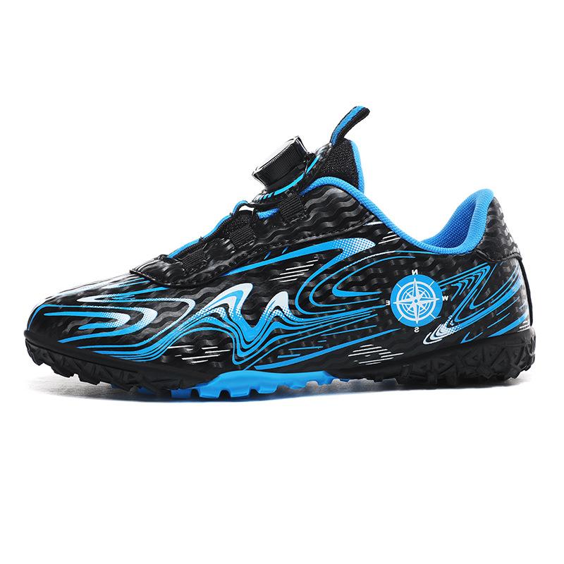 24 Breathable Children's Rotating Button Football Shoes Campus Football Sports Shoes Professional Anti-skid Training Football Shoes Men and Women