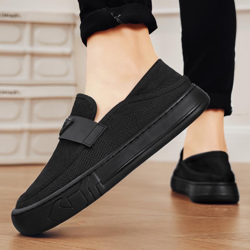 Men Casual Shoes Outdoor Walking Shoes Breathable Mesh Sneakers Footwear Slip-On Tennis Shoes Mens Loafers Casuales