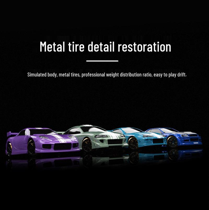 1:76 Scale Turbo Racing RC Drift Car Model - C61 C62 C63 C64 Simulation