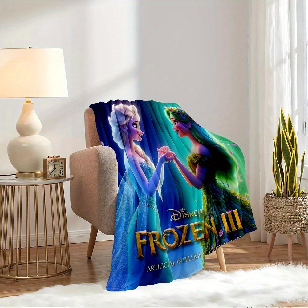 1pc Flannel Bedding Blanket - Inspired by Frozen III Concept Art - Great for Sofa Cover or Gift - Soft and Warm Microfiber Blanket