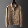 2023 Men's Suede Casual Jacket: Trendy, High-End, Stylish Spring & Autumn Attire