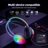 אוזניות גיימינג חוטיות Onikuma X29 עם תאורת RGB מותקנת על הראש, אורך כבל 2.2 מטר