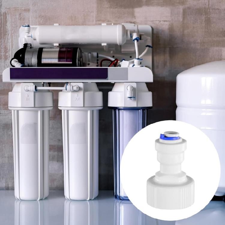 Starker Kunststoff-Wasserfilter-Schnellanschluss-Adapter, 2er-Pack für Umkehrosmoseanlagen, Geschirrspüler, Aquarien