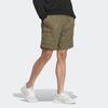 Adidas Solid Color Logo Embroidered Elastic Waist Straight Shorts Men Bottoms Olive-Green IA9418