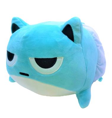 Blue Hamham Baby Hamham Lying Down Big Plush Toy (with Sullen Eyes)