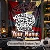 Personalized Wall Tapestry,Arctic Monkeys Custom Printed Name, Fabric Wall Art For Indoor Room Backdrop