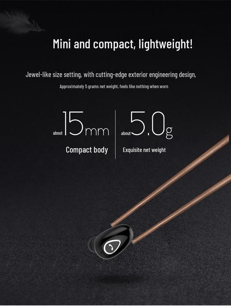 YX06 Wireless Bluetooth Earbuds with Charging Case - Mini In-Ear Sport Stereo