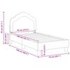Kids Bed Frame with Headboard Police Blue 70 x 140 cm Velvet