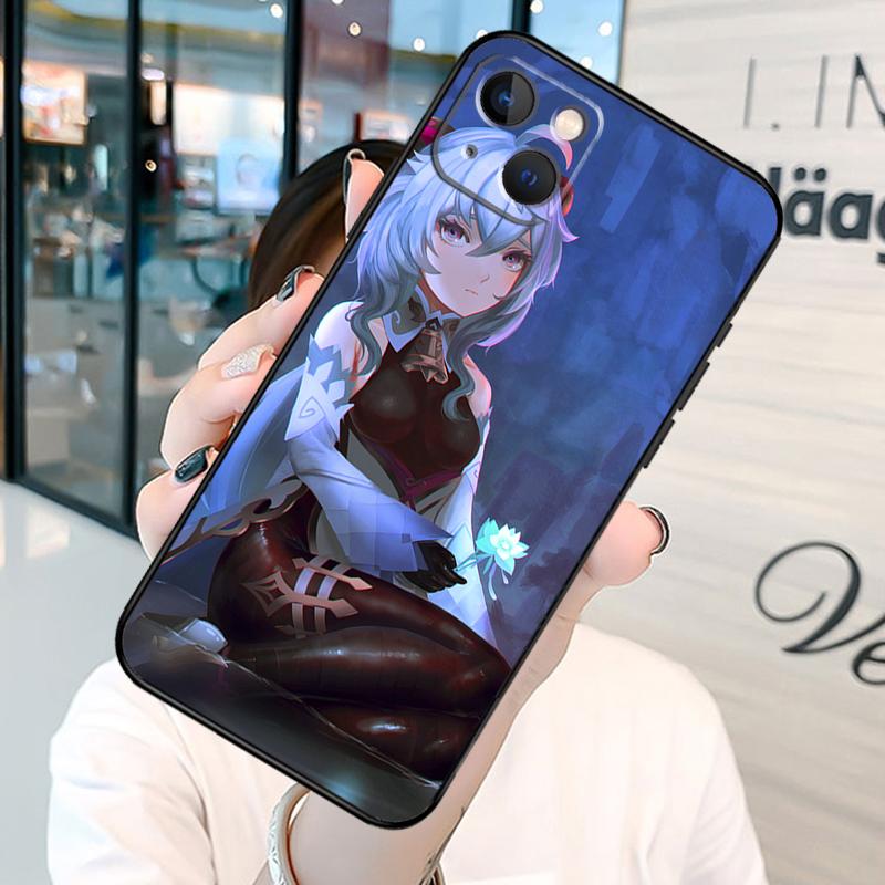 Ganyu Genshin Impact Phone Case For iPhone 13 12 Mini 11 14 15 16 Pro Max Plus X XS Max XR Cover Shell