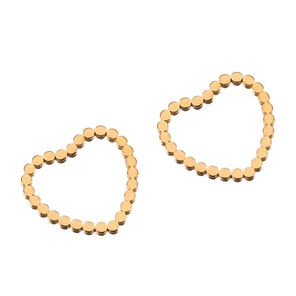 20pcs Stainless Steel Wave Frames Charms DIY Earrings Pendants Circle Drop Hexagon Blank Bezel for Resin Jewelry Making Findings