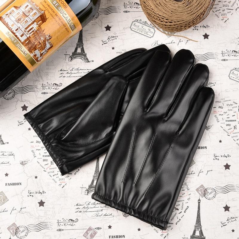 Touch Screen Gloves Male Autumn and Winter Cold Driver Simulation Leather