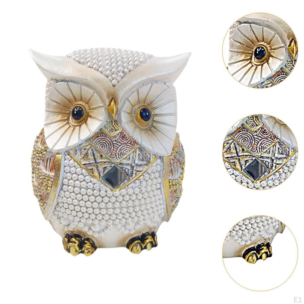 Collectible Owl Statue Miniature Figure for Desktop And Shelf Decor
