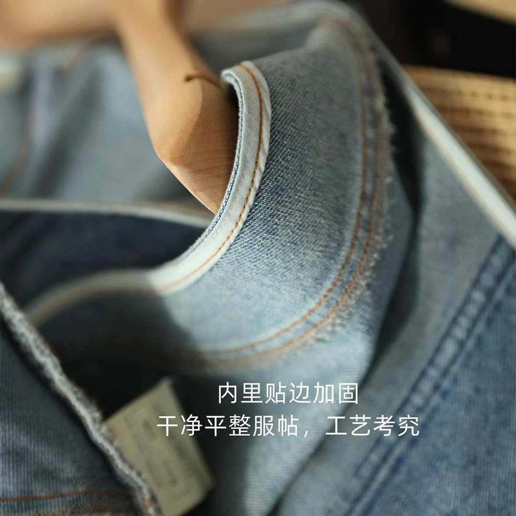Spring Fashion Blue Denim Vests Women Korean Loose Short Jacket Sleeveless Vest Top O Neck Cotton Vest for Women