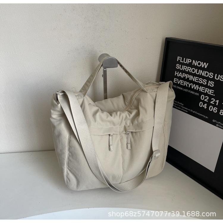 2025 New Cotton Bag Women's Lightweight Multi-pocket Large-capacity Handbag Shopping Menu Shoulder Crossbody Bag