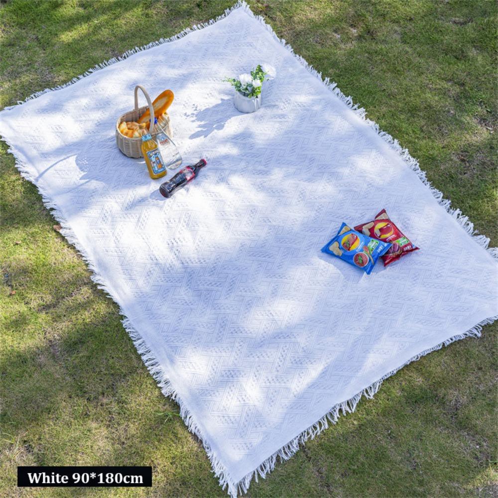 with Storage Belt Moisture-Proof Mat White Picnic Cloth High Quality Beach Mat Tent