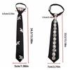 Fashion Korean Style Rhinestones Tie Black Academic Style Long Necktie Versatile JK Decoration Shirt Tie Women