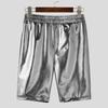 INCERUN Women Men Glitter Shorts Elastic Waist Back Hollow Fitted Mini Pants