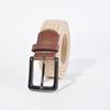 Korean Style Elastic Woven Canvas Belt for Men and Women - Casual and Versatile