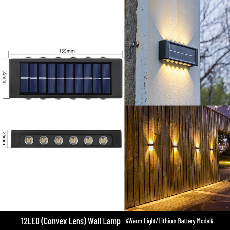 Waterproof Solar Outdoor Wall Light for Garden, Courtyard & Balcony Decoration