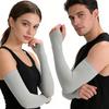 Eisige Seide Fingerlose Armstulpen Kühlend UV-Schutz Sommer zum Radfahren Reiten