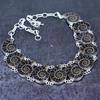 Ammonite Fossil Gemstone 925 Sterling Silver Jewelry Necklace 18"