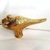 Antique Victorian Style Black Wood Walking Stick Cane Brass Handle Vintage Style