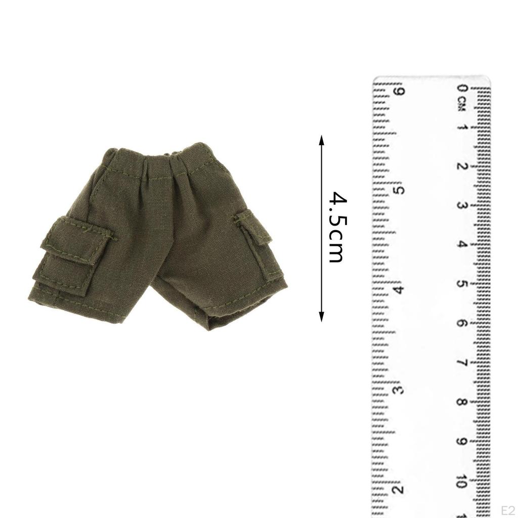 1/12 Male Short Pants Accs, Handmade Doll Clothes for 6 inch Model, Action Figures