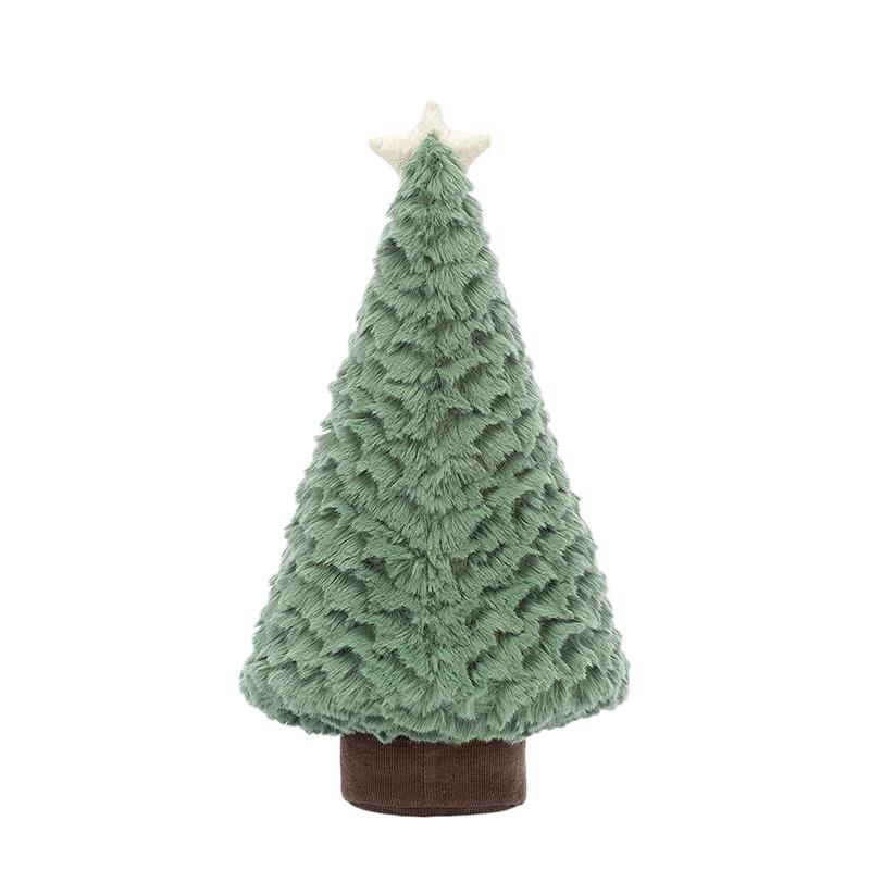 JELLYCAT Fun Items Series Blue Spruce Christmas Tree Small Cute Fun Doll Plush Doll 29cm Height