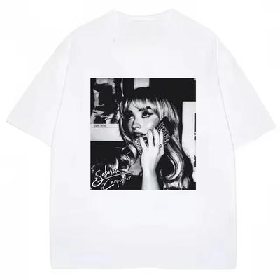 T-shirt Vintage Sabrina Carpenter Sweet Tour Moda Hip Hop Oversize Uomo Donna Magliette Y2k Regalo per Fan Abbigliamento da Donna