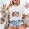 Womens Vintage Princess Printed TShirt Cute Princess Pattern Round Neck Short Sleeve Shirt TShirt