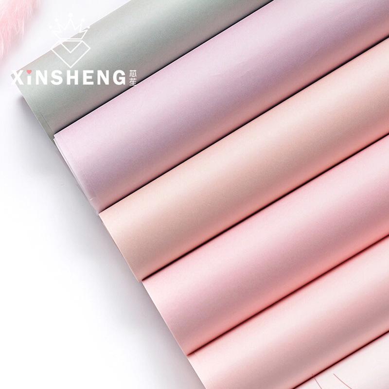 Papier tkankowy w kwiaty w stylu koreańskim do owijania bukietów i dekoracji prezentów