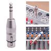 XLR 3 Pin Male to 6.35mm 1/4" TS Male Audio Adapter, Stereo 6.35mm to XLR Plug Stereo Mic Audio Connector for Microphone