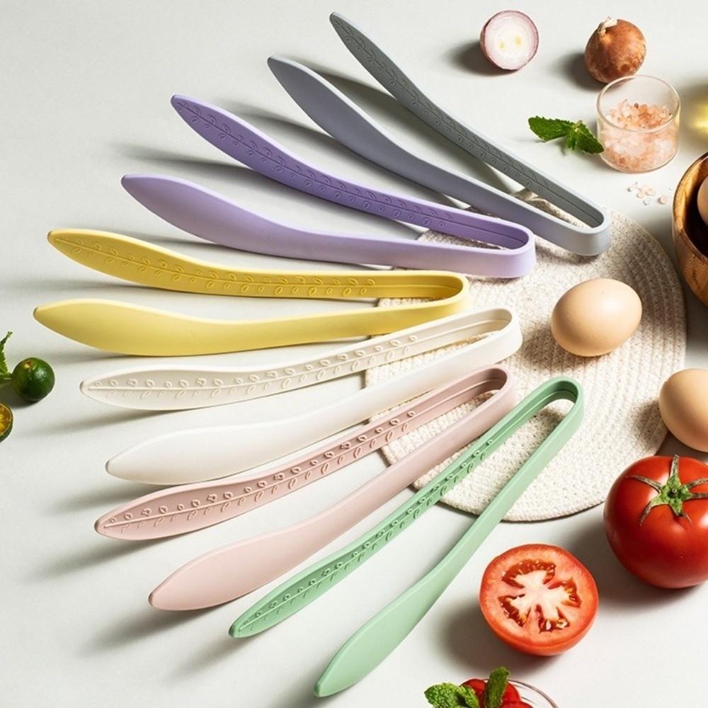 High-Temperature Resistant Silicone Food Tongs Non-Slip Kitchen Tongs Barbecue Clips  Sandwich