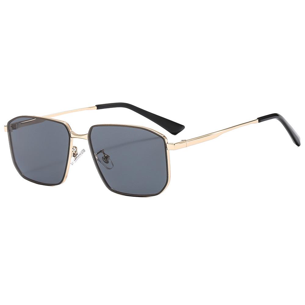 Red Wolf 2024 Nylon Polarized Sunglasses with Angular Square Frame, Single Bridge, and Myopia-Compatible Open Top - Model HL2275.
