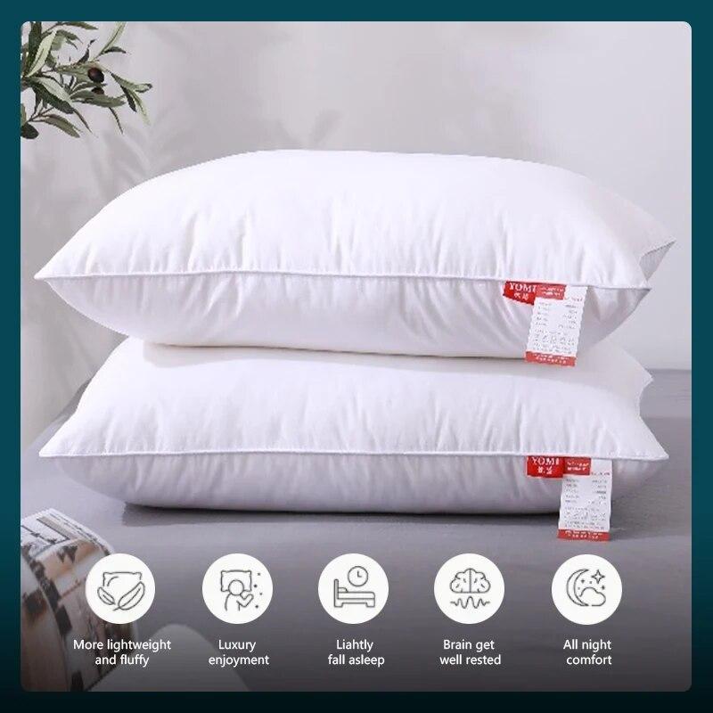1pc Soft Quilted Pillow for Comfortable Sleep and Guest Room Decor - Perfect for Bedroom and Hotel Bedding