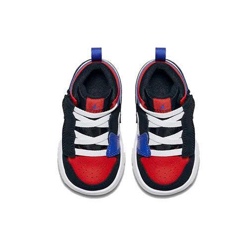 Jordan Air Jordan 1 Mid Alt Vintage Mid top Children's Basketball Shoes Red Blue Children Aged 3 7 Years Old AR6351-124