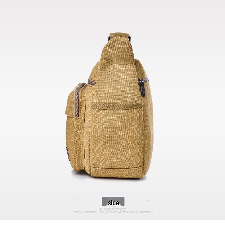 Men's Multifunctional Canvas Crossbody Bag: Versatile Travel & Tool Carrier