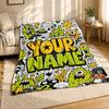 Graffiti Monster Coral Fleece Blanket