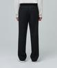 Musinsa Standard Heavyweight Fleece-Lined Wide Hidden Elastic Waist Slacks [Black]