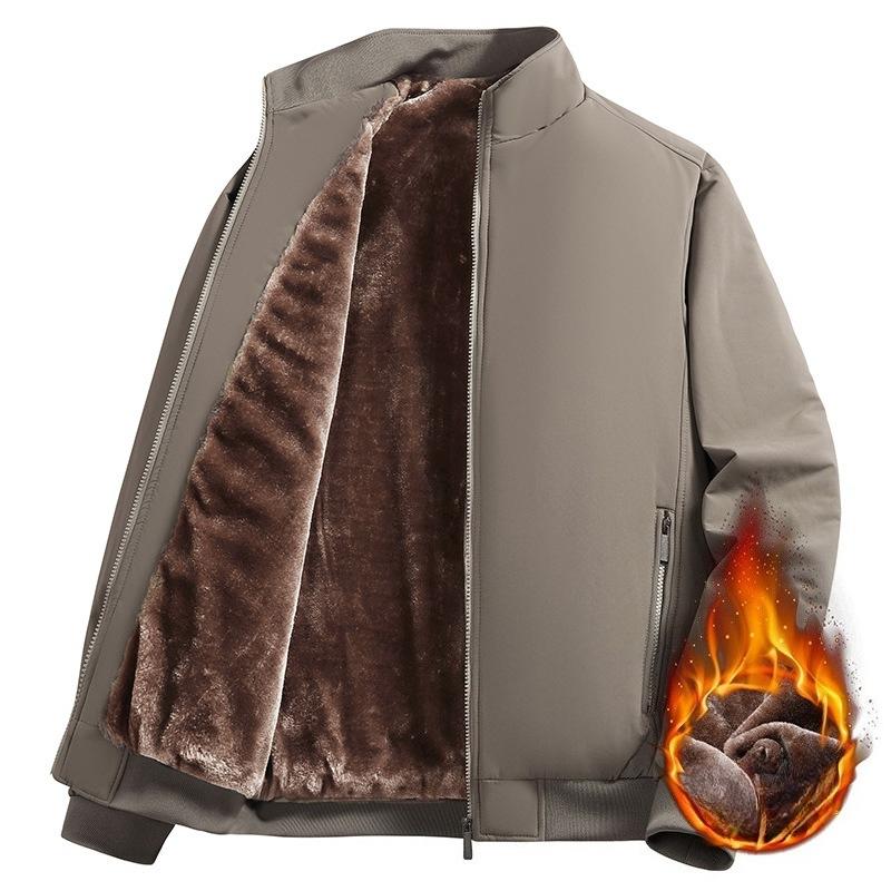 Men Windbreaker Streetwear Winter Fleece Jackets Thicken Warm Varsity Jacket Coat For Men Parkas Overcoats