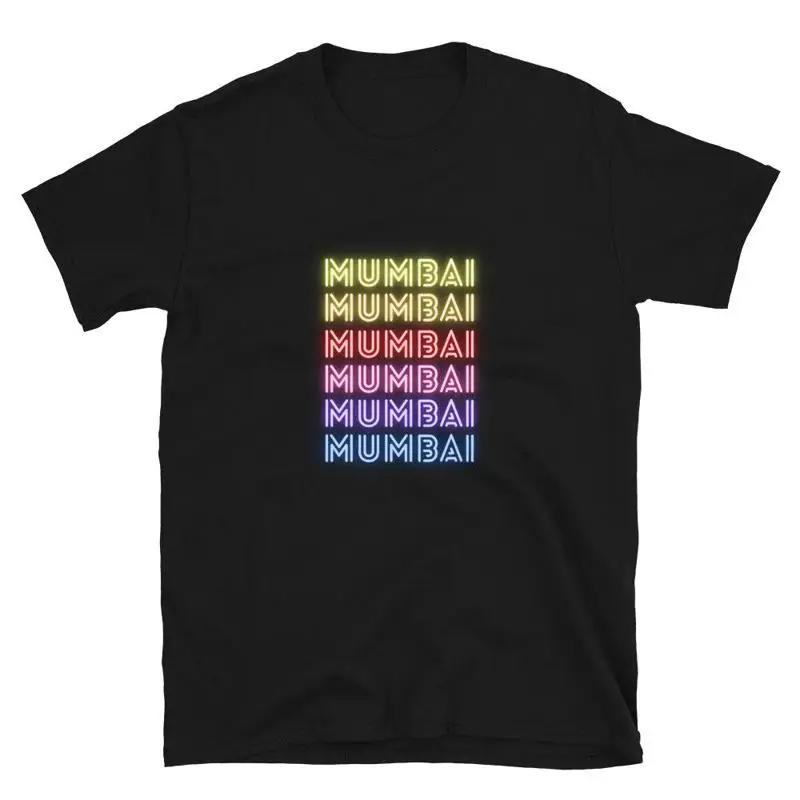 

Mumbai City Bright Graphic Design T-Shirt - Men s Summer Cotton Graphic Tee S разноцветный