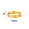 Crushed ice ice full of zircon Super Flash Sansheng III k gold non-fading ring women's wide mouth ring pair ring