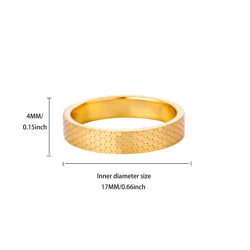 Crushed ice ice full of zircon Super Flash Sansheng III k gold non-fading ring women's wide mouth ring pair ring
